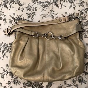 Coach rare find gold hobo bag.